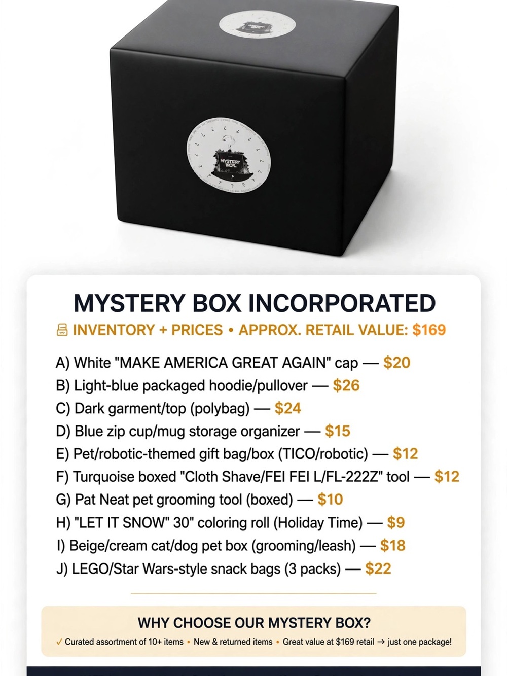 Black Gift Box - Electronics Other